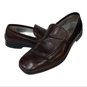 Kenneth Cole New York Silver Technology Leather Loafers Size 8.5